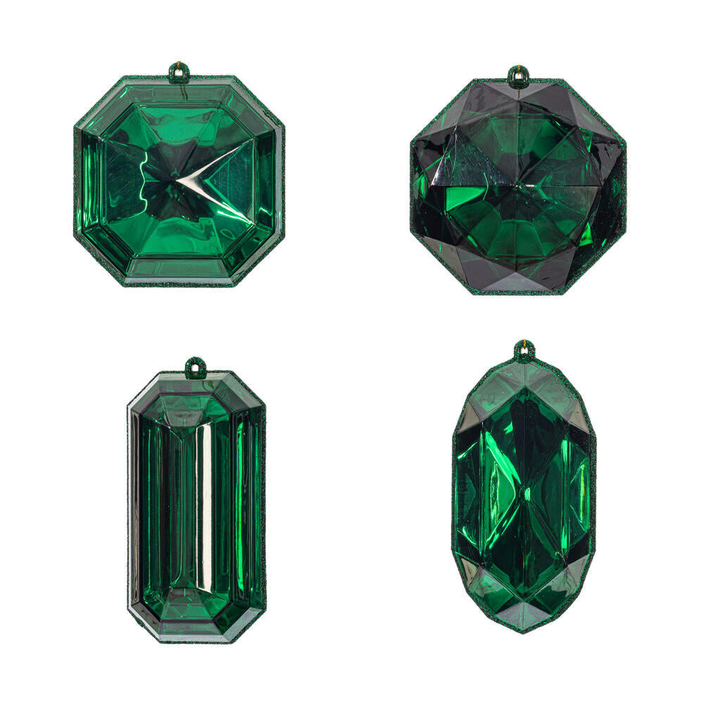 Large Jewel Ornament Set, Multi Colors Available