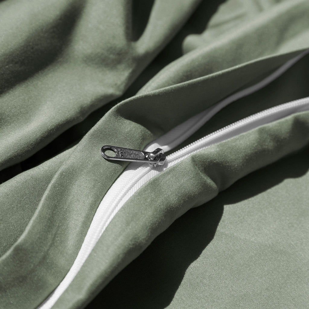 Luxe Microfiber Duvet Set, Green