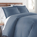 Luxe Microfiber Duvet Set, Steel Blue