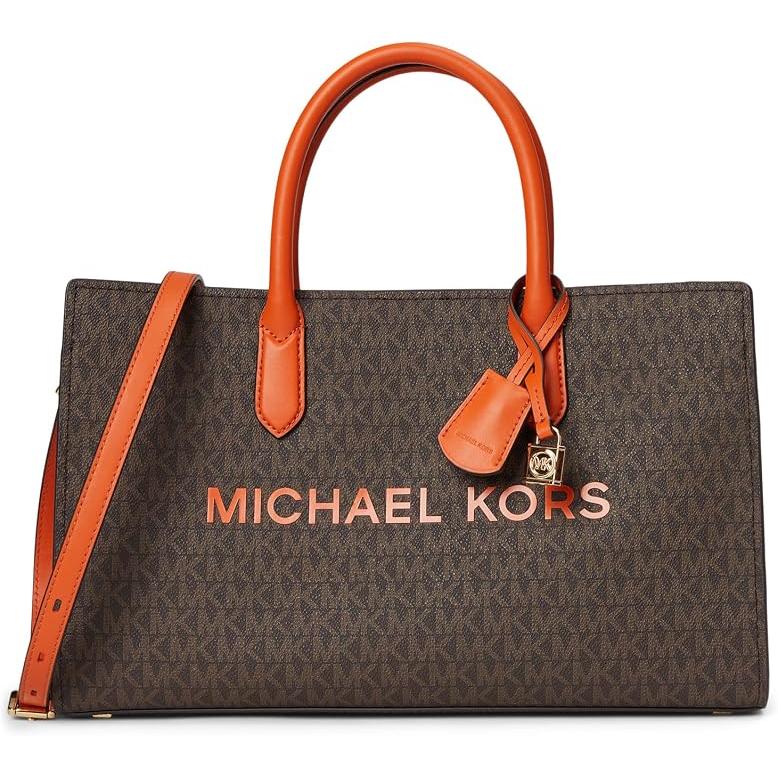 Michael Kors Scarlett Medium Satchel, Orange Punch