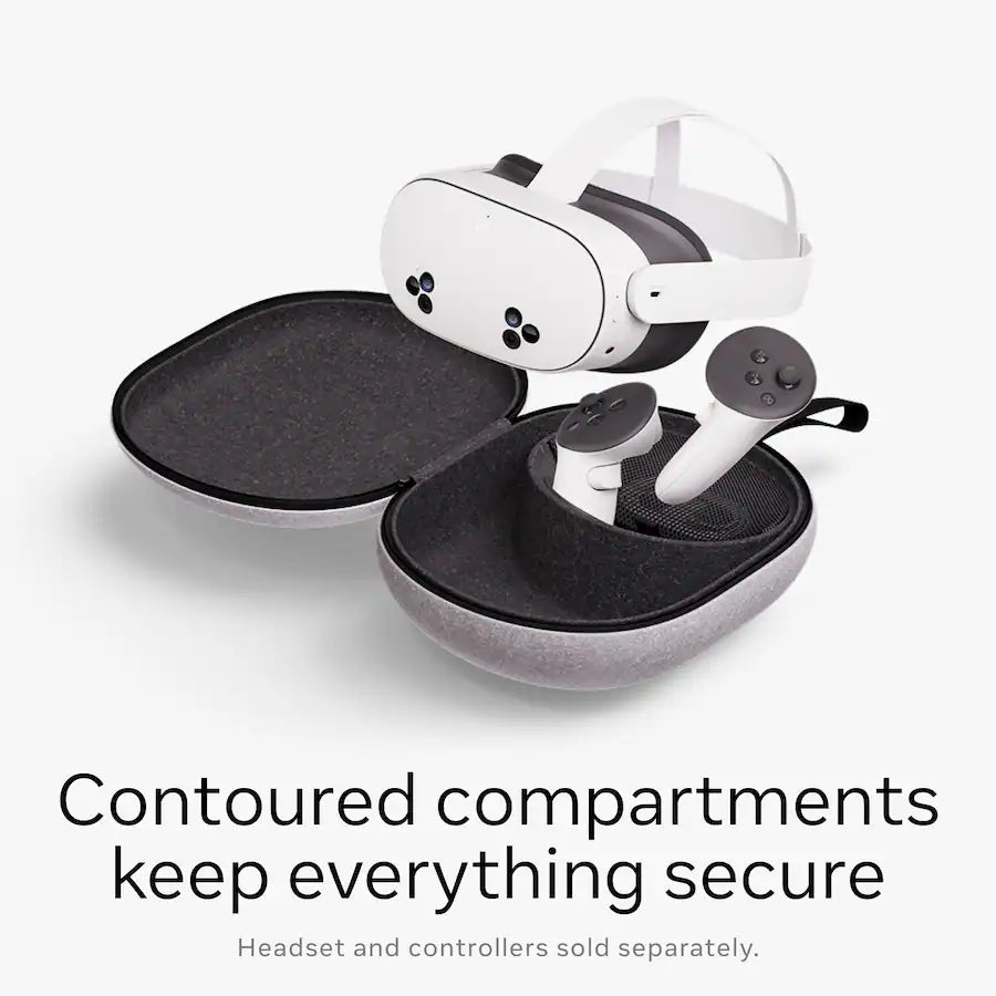 Meta Quest 3 / 3S Compact Carrying Case, White