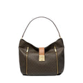 Michael Kors Addie Signature Logo Large Shoulder Bag, Brown