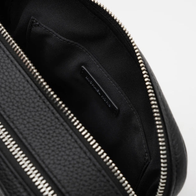 Michael Kors Bryant Medium Leather Camera Bag, Black