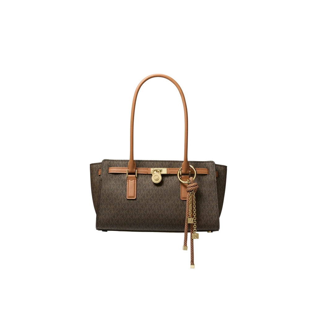 Michael Kors Hamilton Moderne Small Satchel, Signature Brown