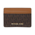 Michael Kors Jet Set Card Holder, Signature Brown