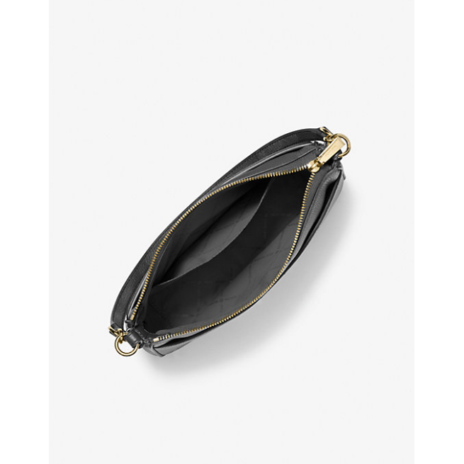 Michael Kors Jet Set Charm Leather Pochette, Black