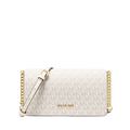 Michael Kors Jet Set Medium Signature Logo Crossbody, Vanilla