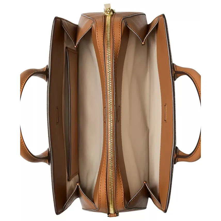 Michael Kors Laila Medium Satchel, Signature Brown
