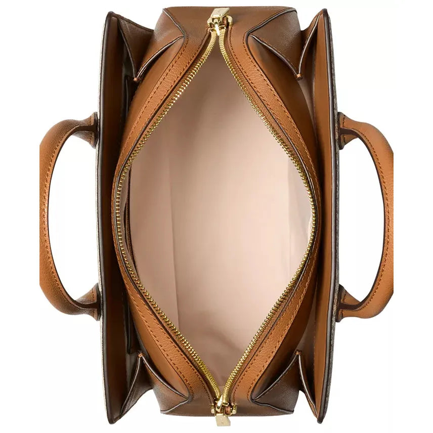 Michael Kors Laila Medium Satchel, Signature Brown