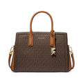 Michael Kors Laila Medium Satchel, Signature Brown