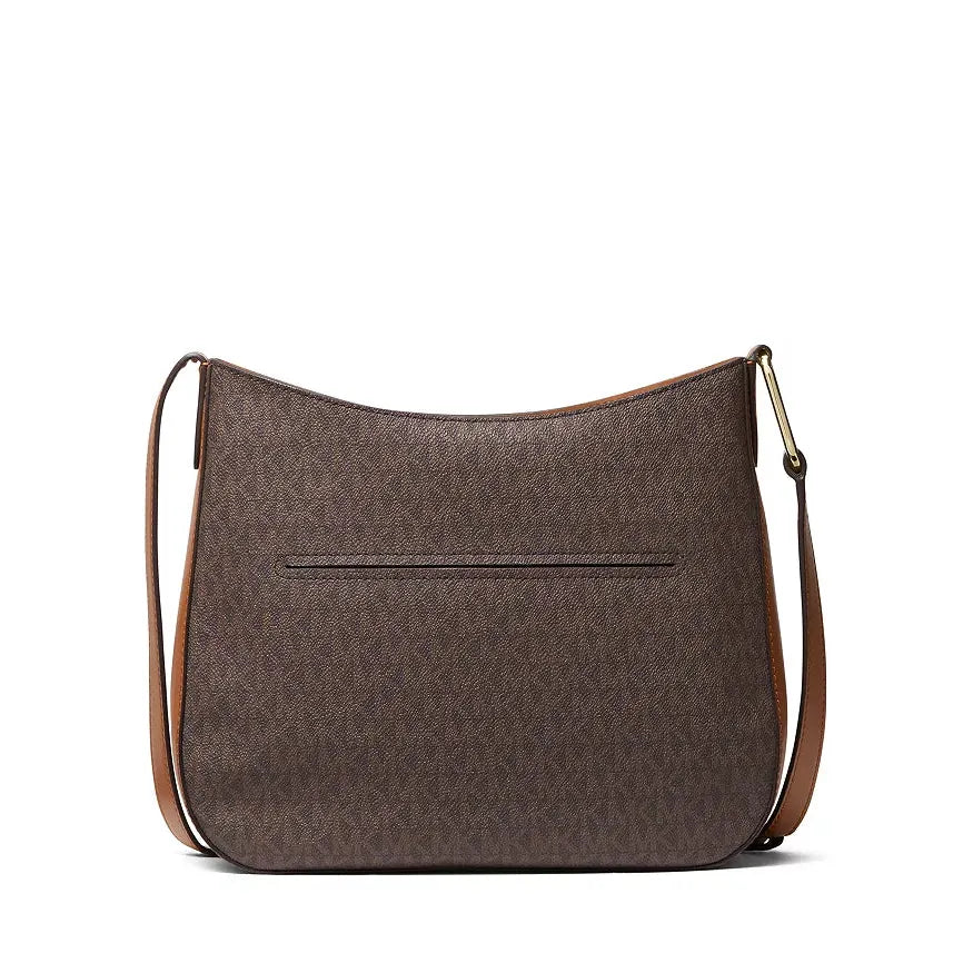 Michael Kors Large Kensington Logo Signature Crossbody, Brown