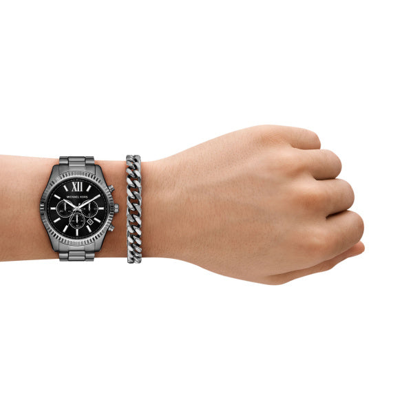 Michael Kors - Oversized Lexington Watch & Bracelet Set