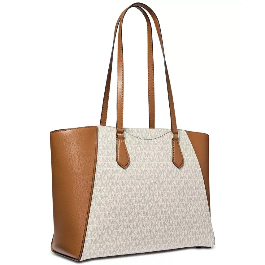 Michael Kors Taryn Large Tote, Signature Vanilla