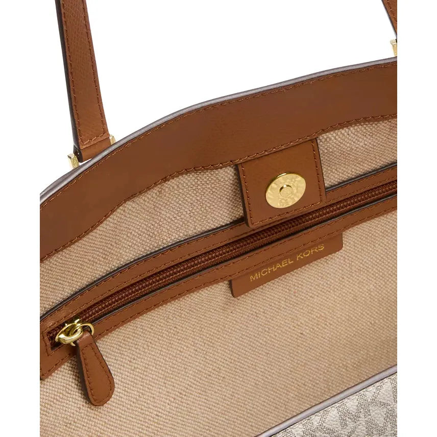 Michael Kors Taryn Large Tote, Signature Vanilla
