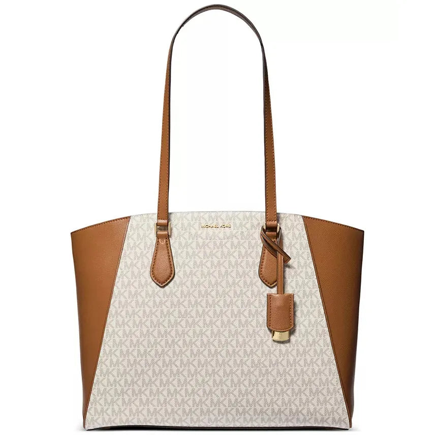 Michael Kors Taryn Large Tote, Signature Vanilla