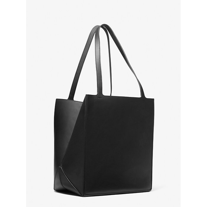 Micheal Kors Jordi Large Leather Tote, Black