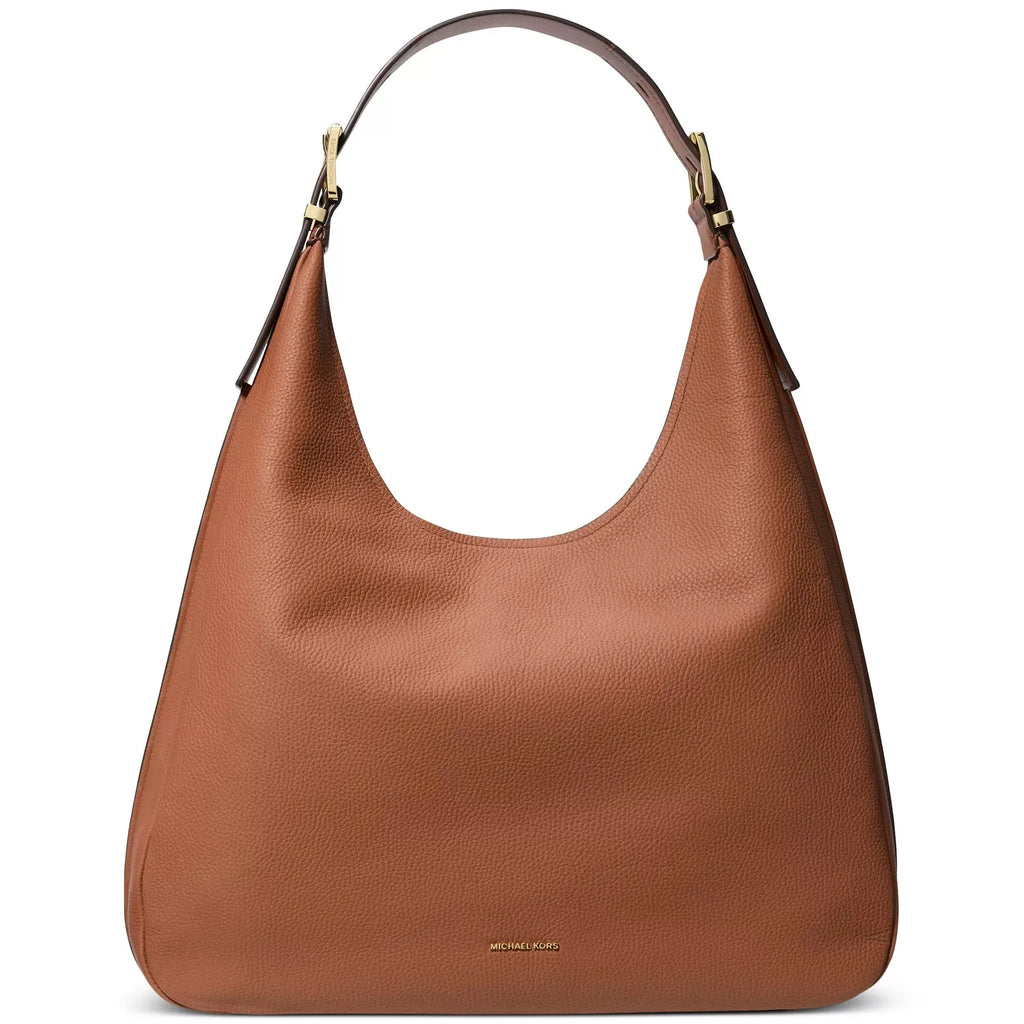 Micheal Kors Nolita Leather Shoulder Hobo Bag, Luggage