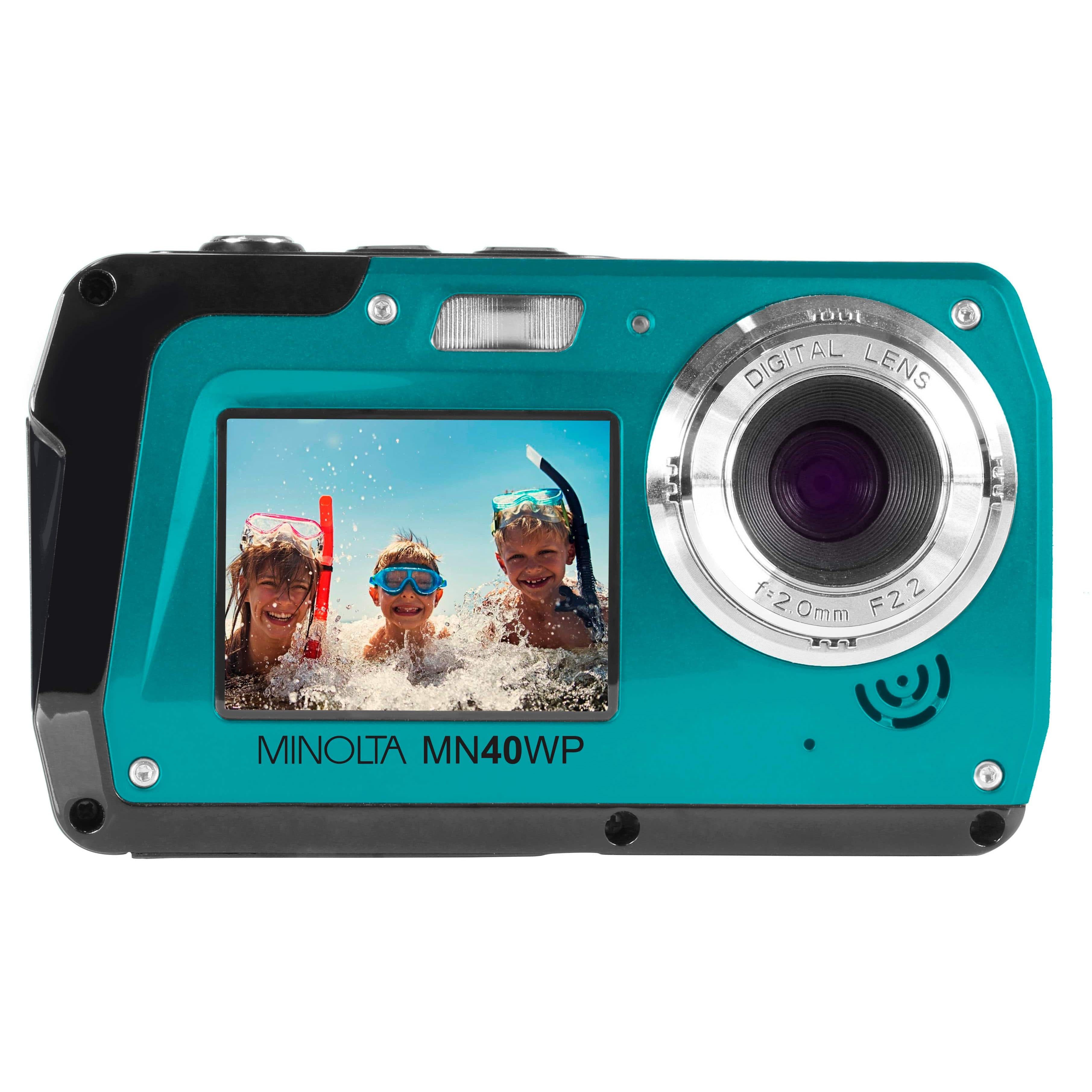 Minolta MN40WP 48.0 Megapixel Waterproof Digital Camera, Blue