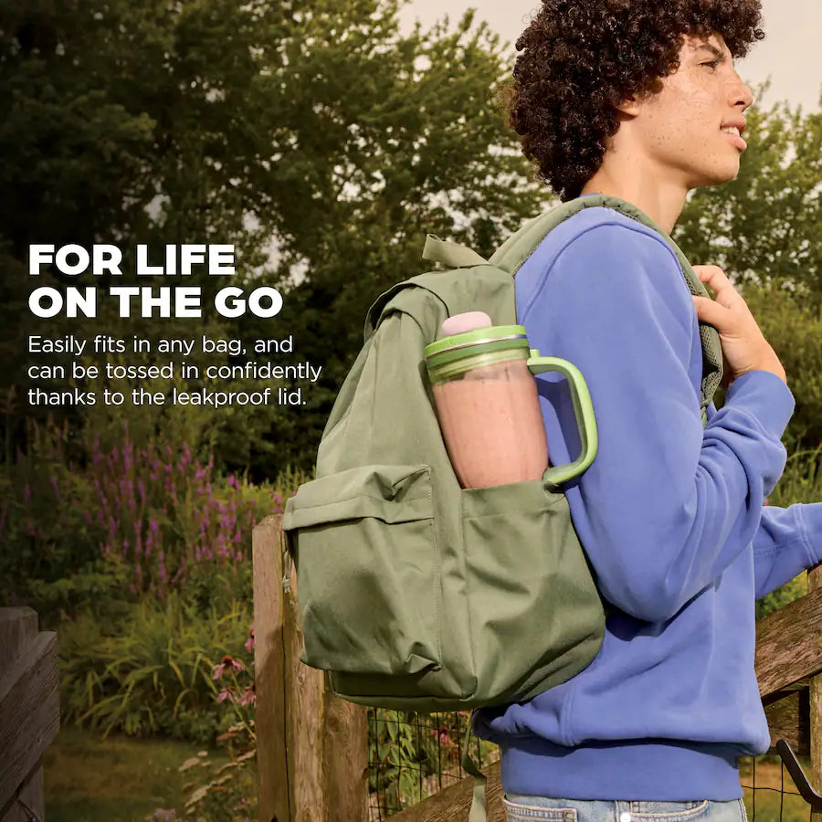 Ninja BlendBoss Auto IQ 26 oz Tumbler Blender, Watermelon Bubblegum