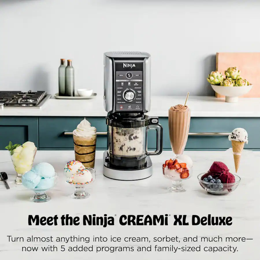 Ninja CREAMi Deluxe 11 in 1 Ice Cream and Frozen Treat Maker, Silver