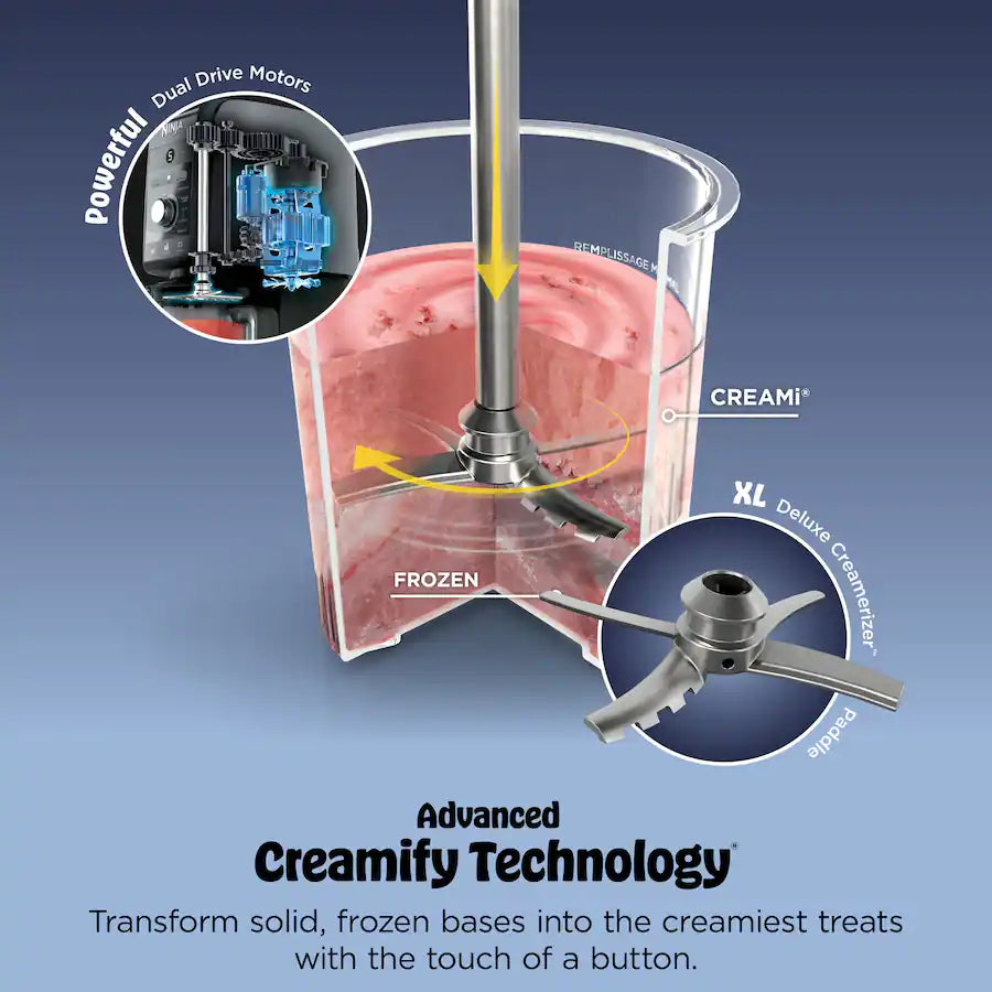 Ninja CREAMi Deluxe 11 in 1 Ice Cream and Frozen Treat Maker, Silver