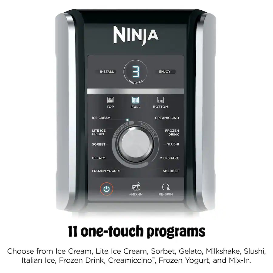 Ninja CREAMi Deluxe 11 in 1 Ice Cream and Frozen Treat Maker, Silver