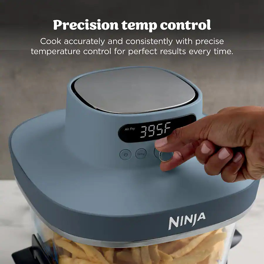 Ninja Crispi Pro 6-in-1 Countertop Glass Air Fryer, Cyberspace