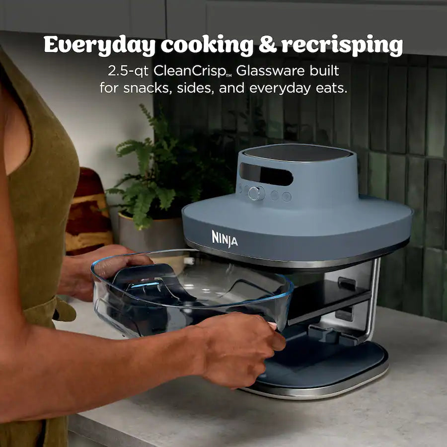 Ninja Crispi Pro 6-in-1 Countertop Glass Air Fryer, Cyberspace