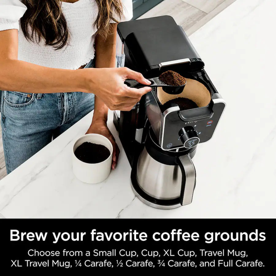 Ninja DualBrew PRO 12 Cup Specialty Coffee System, Black/Silver