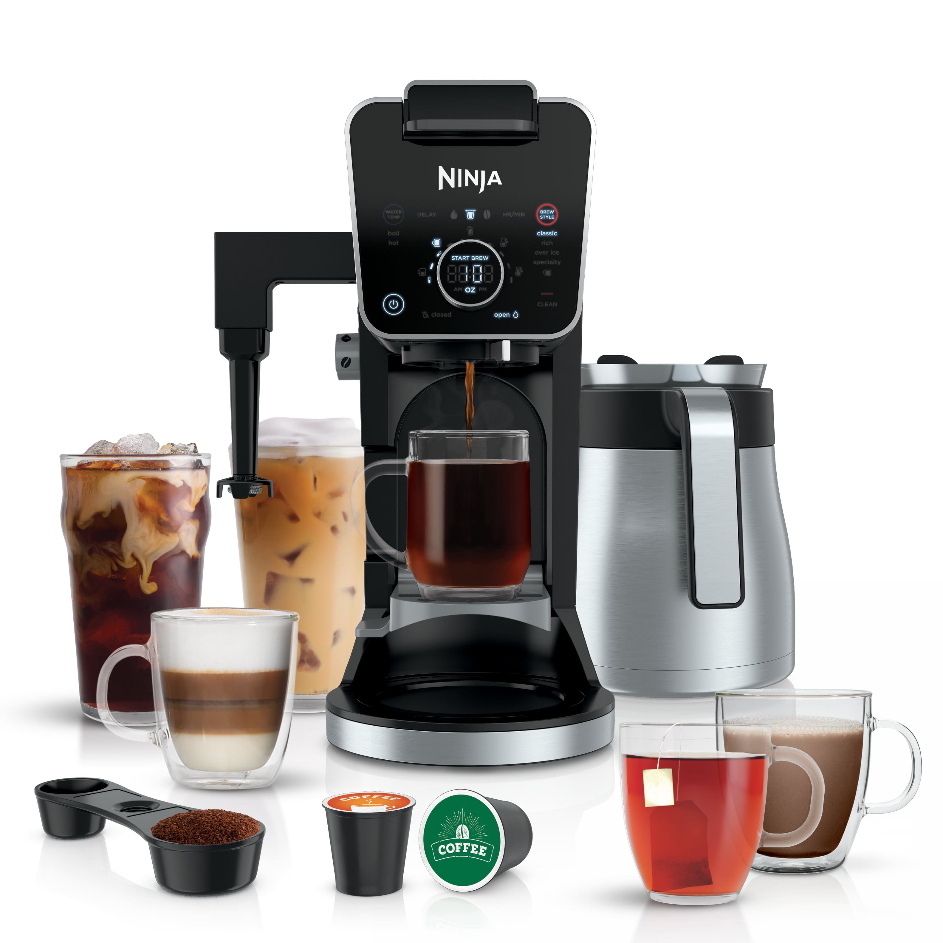 Ninja DualBrew PRO 12 Cup Specialty Coffee System, Black/Silver
