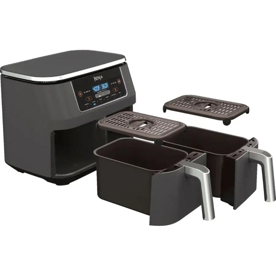 Ninja Foodi 6-in-1 8-Quart 2-Basket Air Fryer with DualZone Technology, Dark Gray