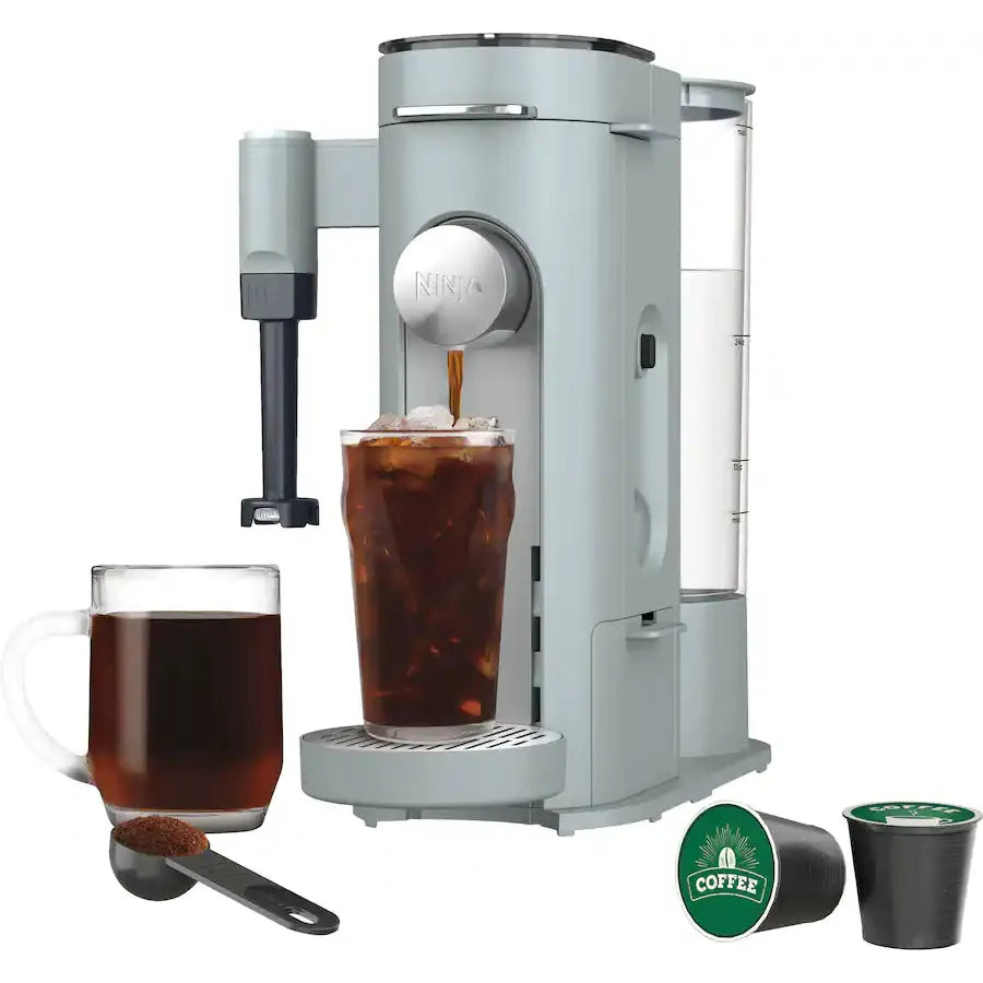 Ninja Pods & Grounds Single Serve Coffee Maker, Glacier Blue