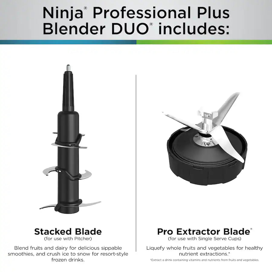 Ninja Professional Plus Blender DUO with Auto-IQ, Stainless Steel