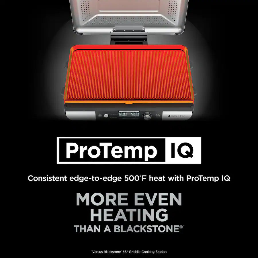 Ninja Sizzle PRO XL 20" Indoor Grill & Griddle, Silver