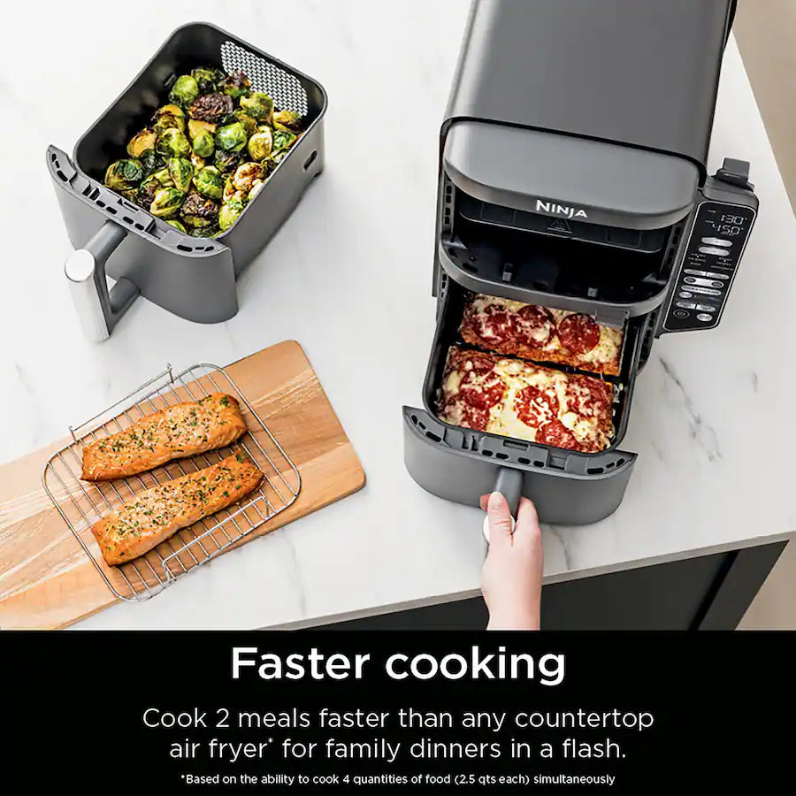 Ninja Smart DoubleStack XL 2 Basket Air Fryer, Deep Gray