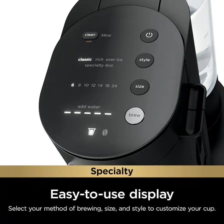 Ninja Specialty Single Serve Hot & Iced Coffee Maker, Black