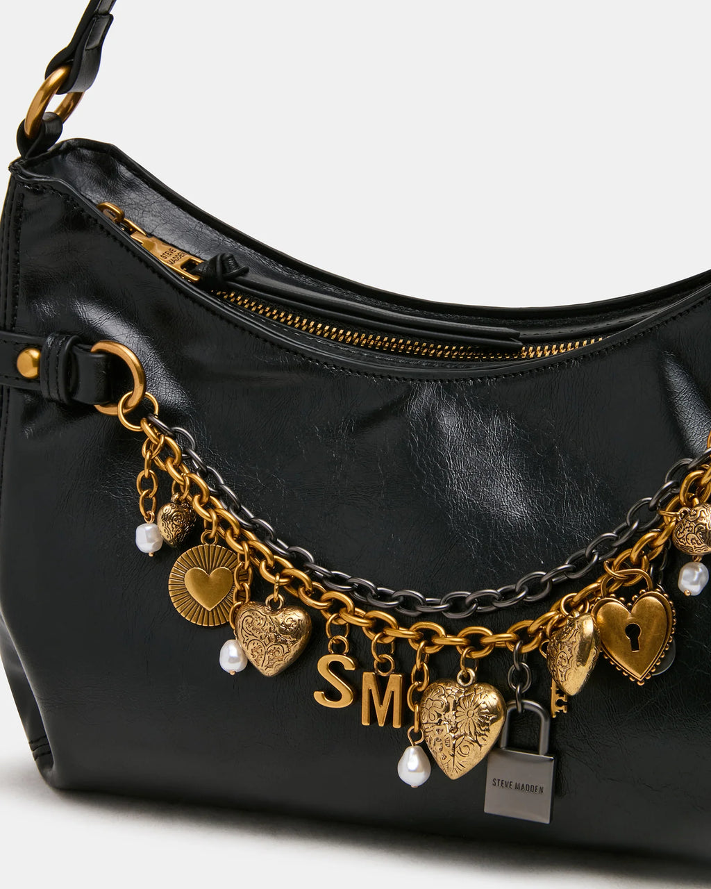 Steve Madden Lianna Hobo Shoulder Bag, Black