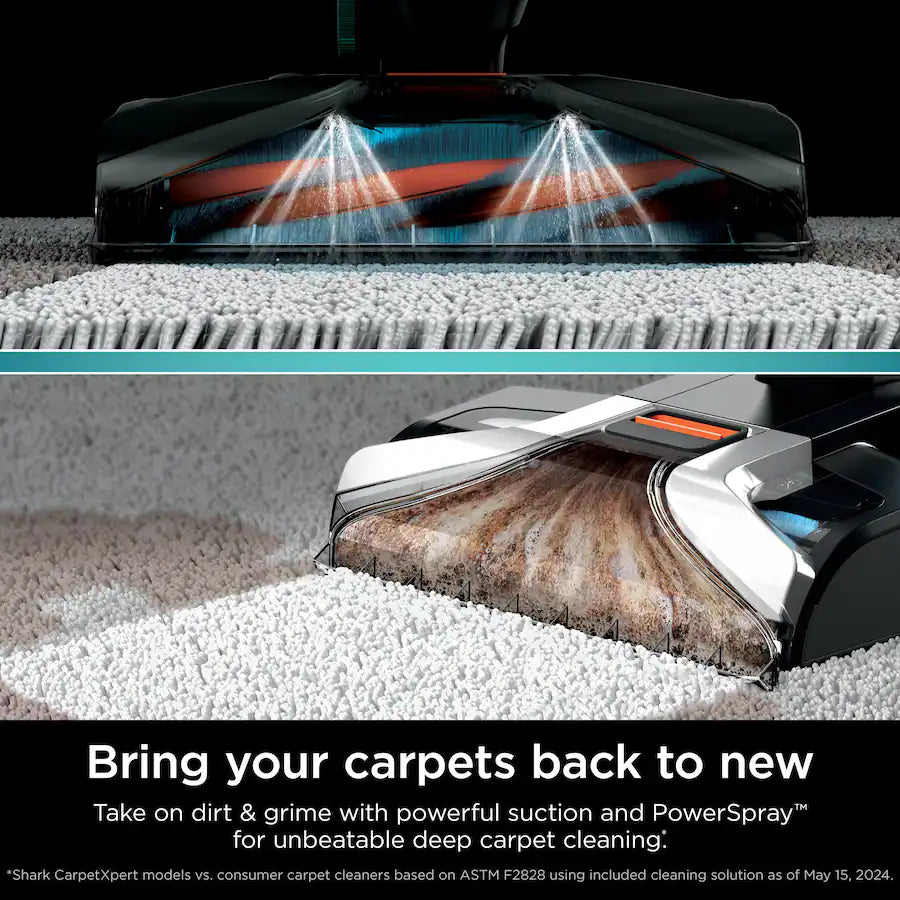 Shark CarpetXpert with Stainstriker Deep Cleaning 2-in-1 Vacuum, White