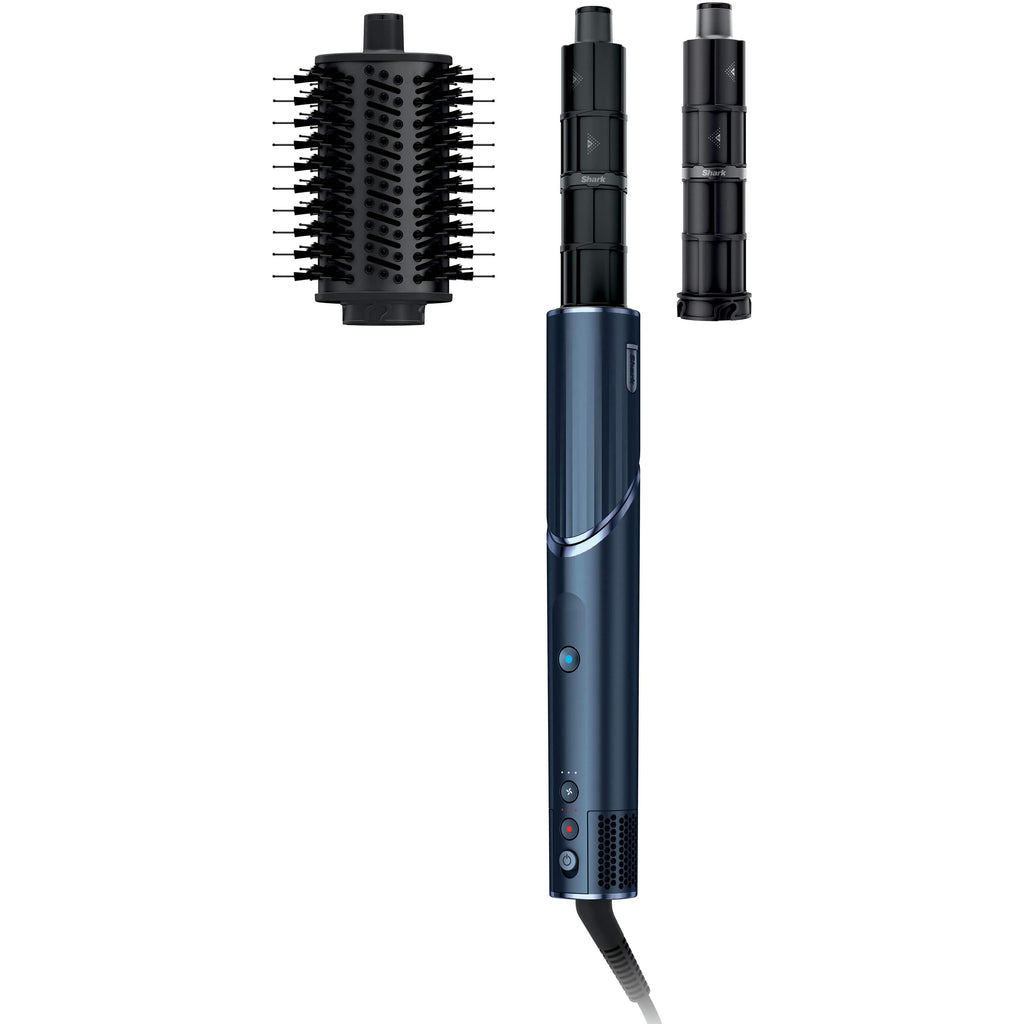 Shark FlexStyle Air Styling & Drying System, Powerful Hair Blow Dryer and Multi-Styler Straight & Wavy Hair, Indigo Rush