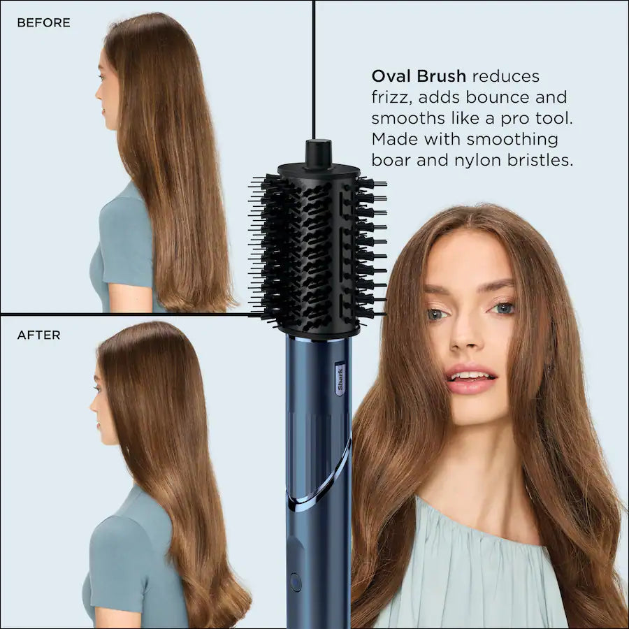 Shark FlexStyle Air Styling & Drying System, Powerful Hair Blow Dryer and Multi-Styler Straight & Wavy Hair, Indigo Rush