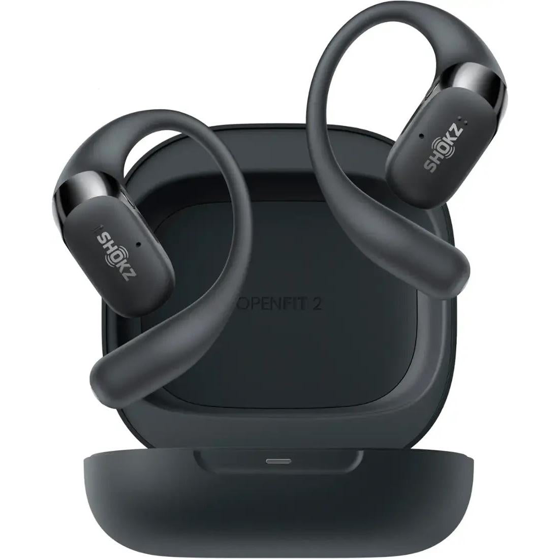 Shokz OpenFit 2 Open-Ear True Wireless Earbuds, Black