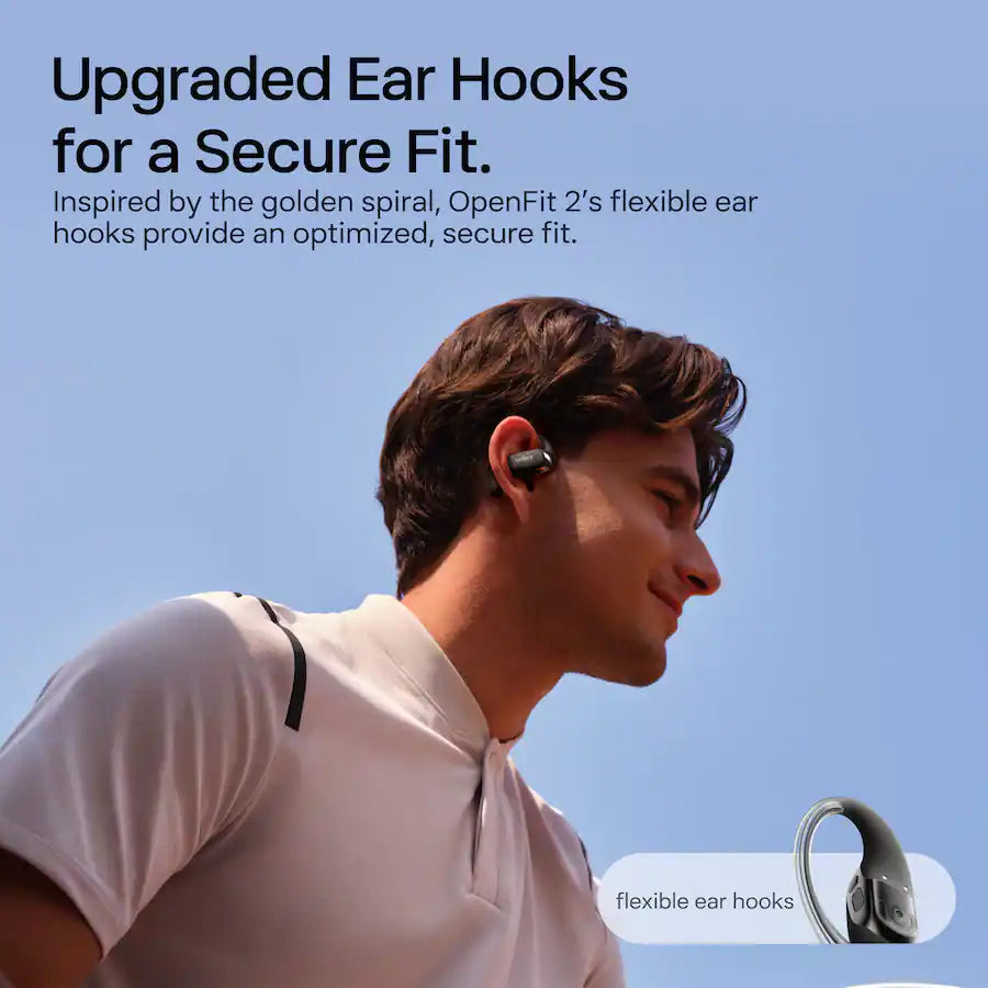 Shokz OpenFit 2 True Wireless Earbuds, Black