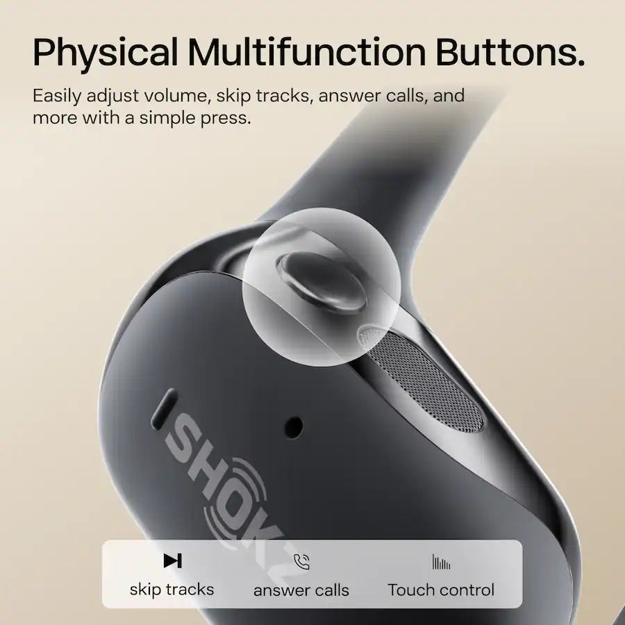 Shokz OpenFit 2 True Wireless Earbuds, Black