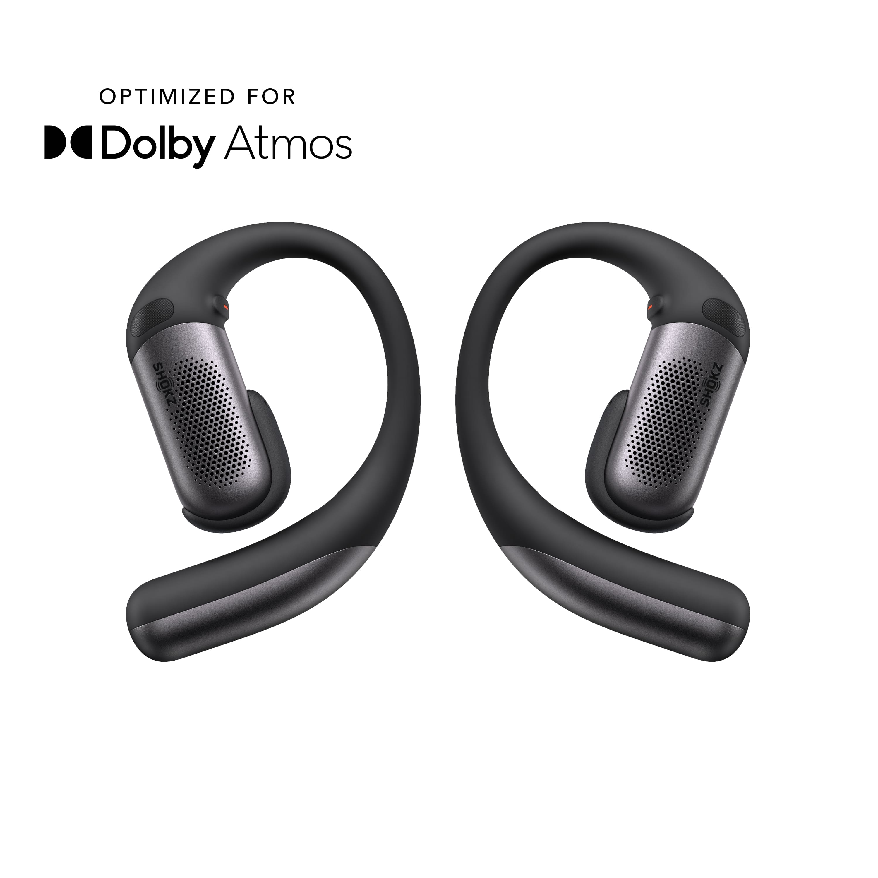 Shokz OpenFit Pro Open-Ear True Wireless Bluetooth Active Noise Reduction Earbuds, Black