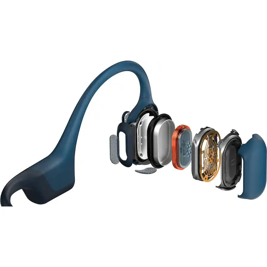 Shokz OpenRun Pro Premium Open Ear Sport Headphones, Steel Blue