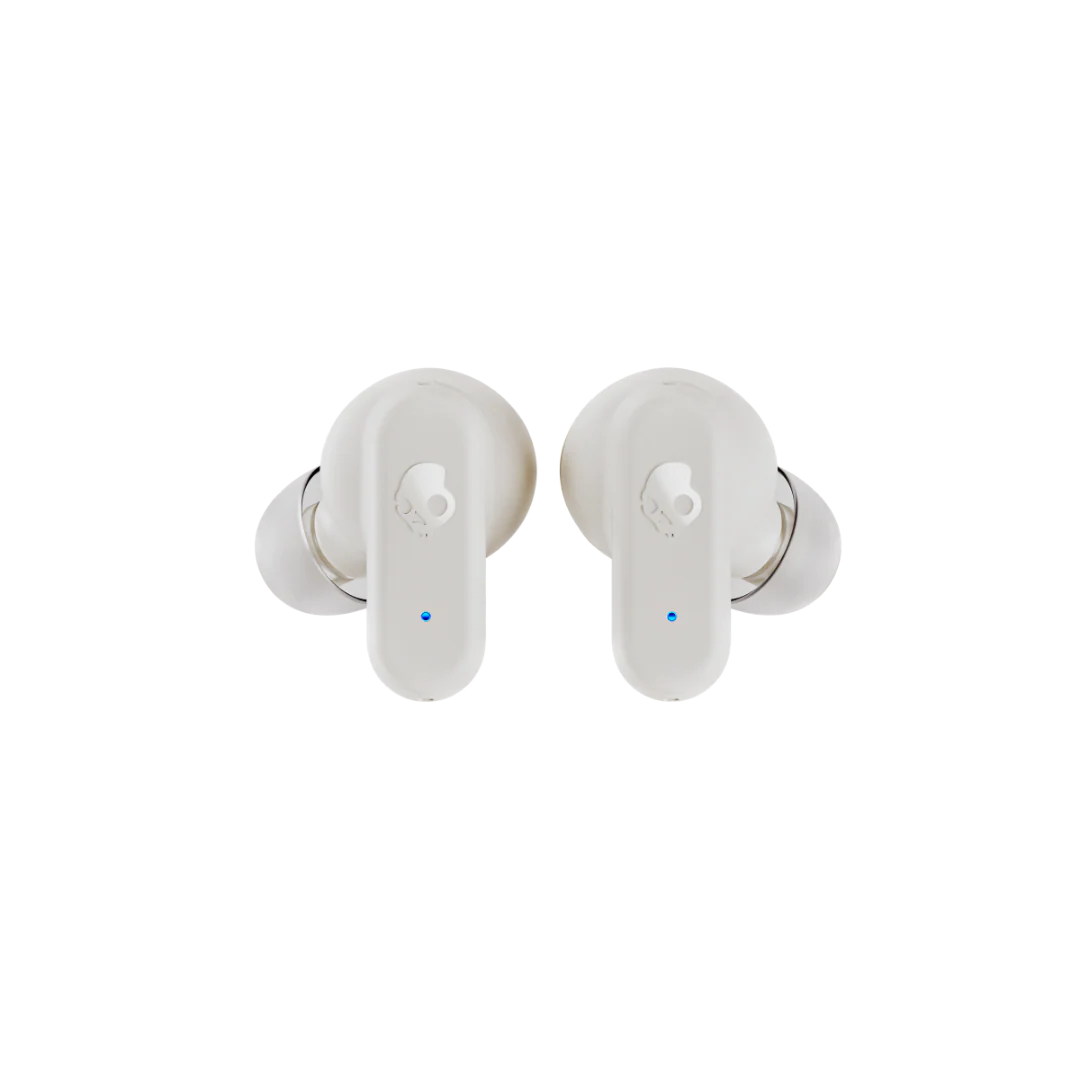 Skullcandy Dime 3 True Wireless Earbuds, Bone / Orange Glow