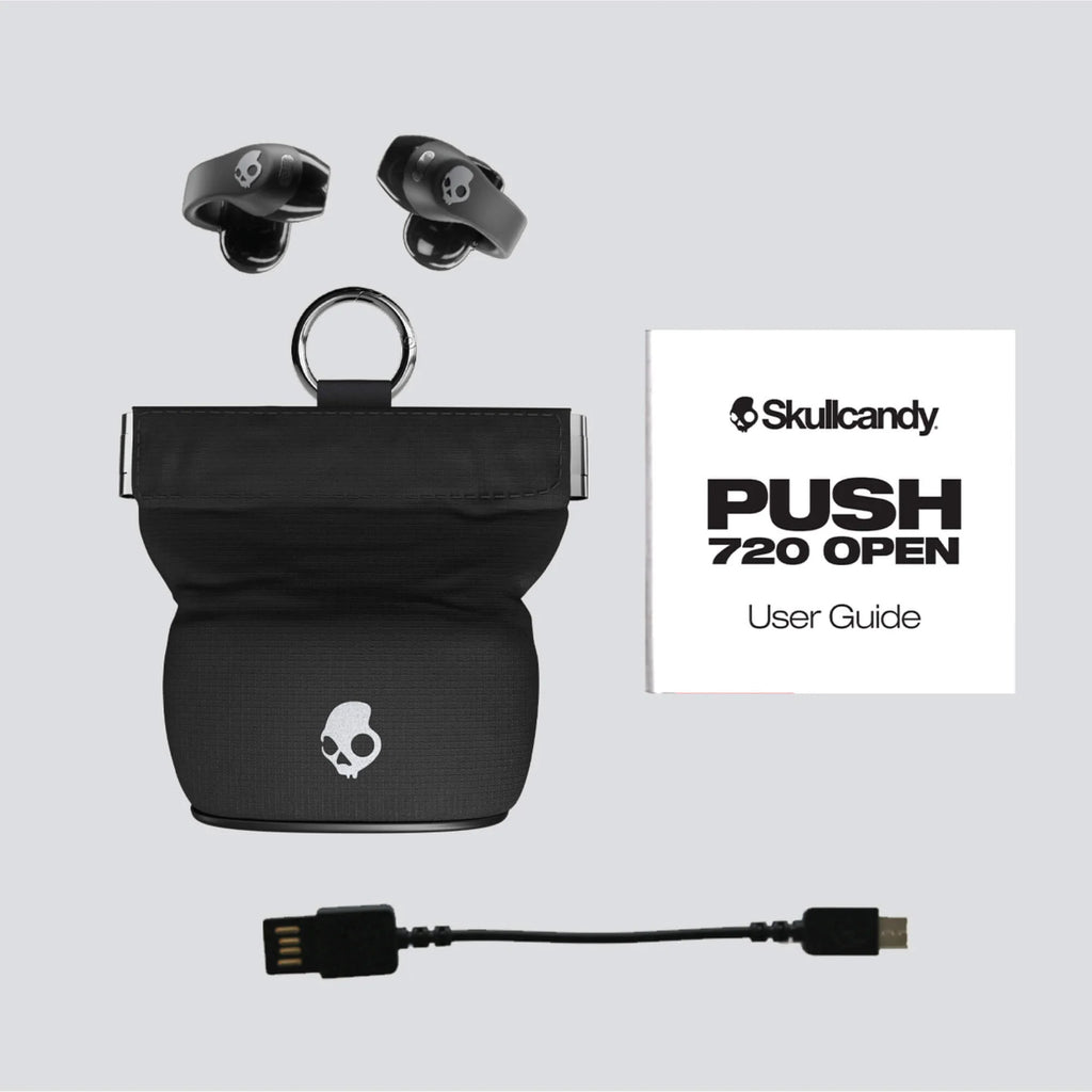 Skullcandy Push 720 Open Earbuds, White / Gold