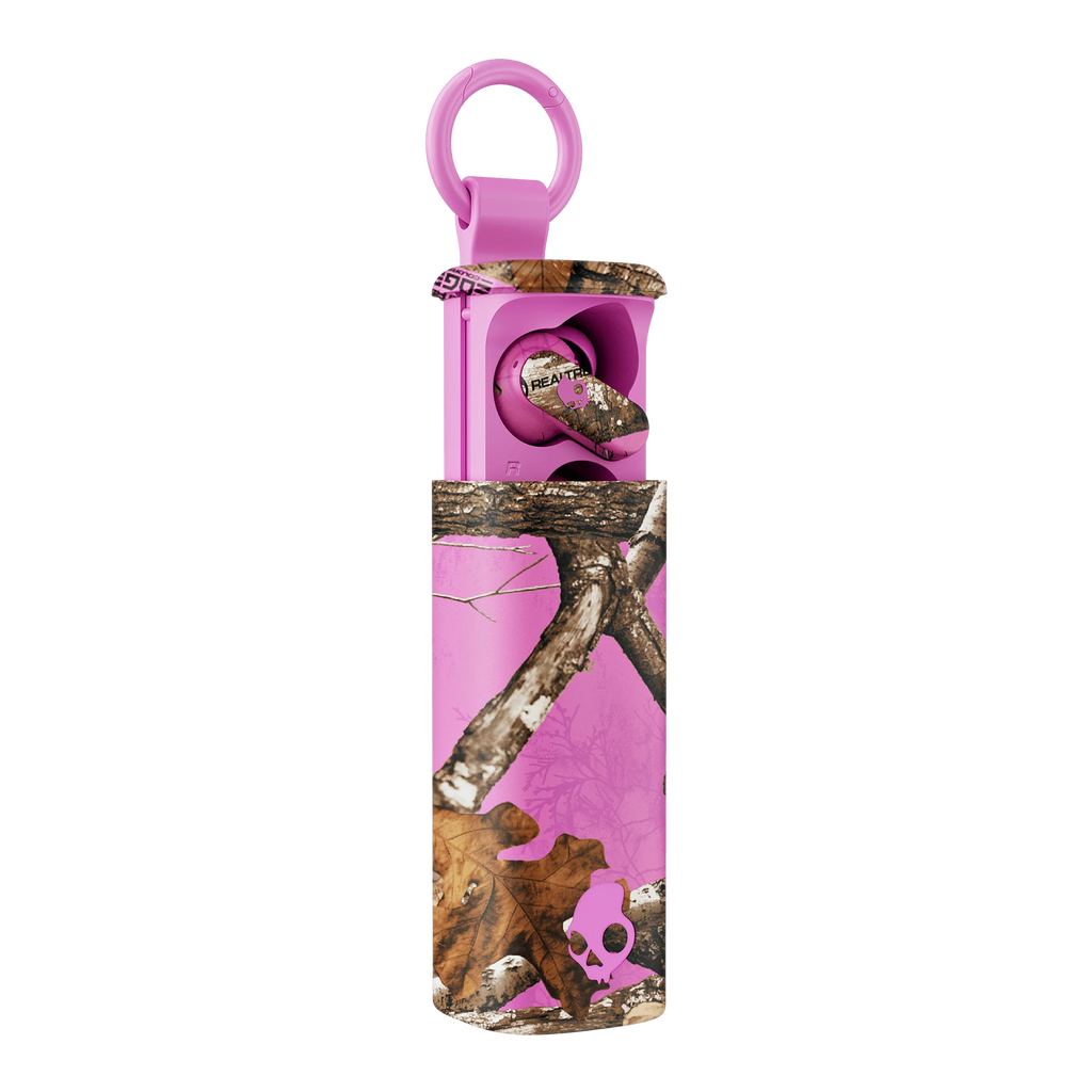 Skullcandy x Realtree Dime EVO True Wireless Earbuds, Pink Camo