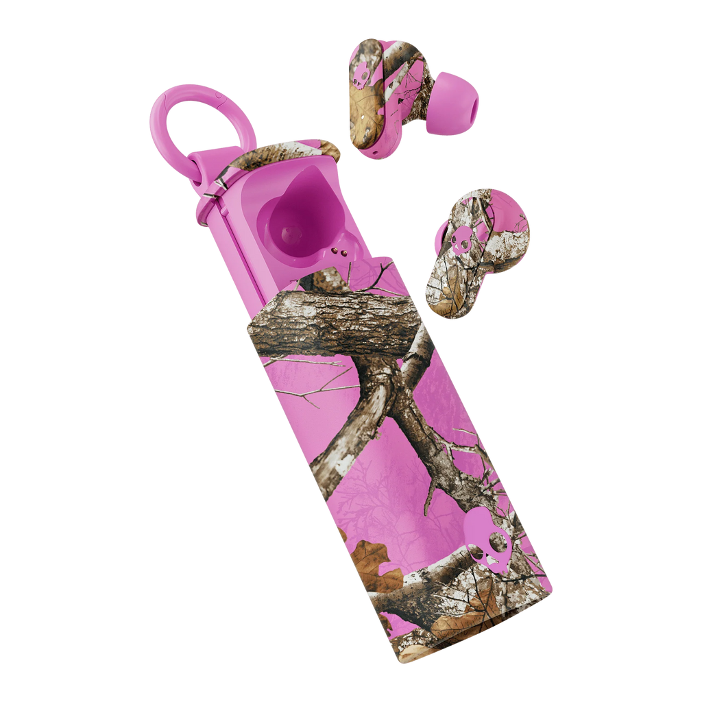 Skullcandy x Realtree Dime EVO True Wireless Earbuds, Pink Camo