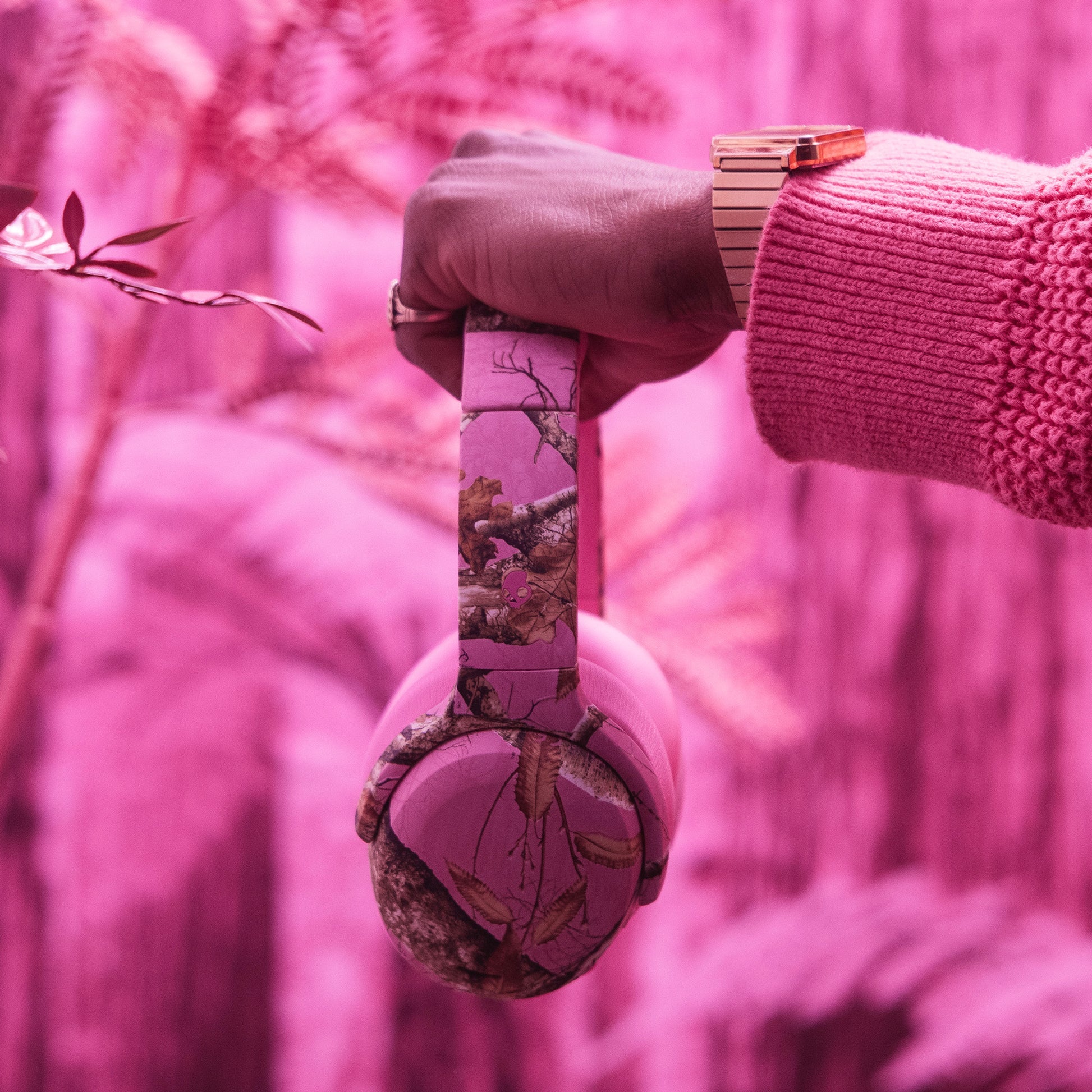 Skullcandy x Realtree Limited Edition Crusher ANC 2 True Wireless Headphones, Pink Camo